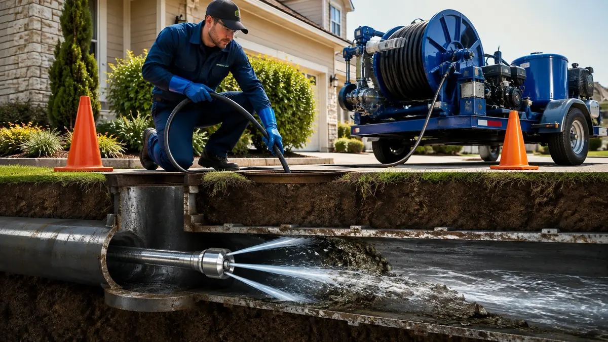 Main Sewer Line Hydro Jet Cleaning in Dulzura