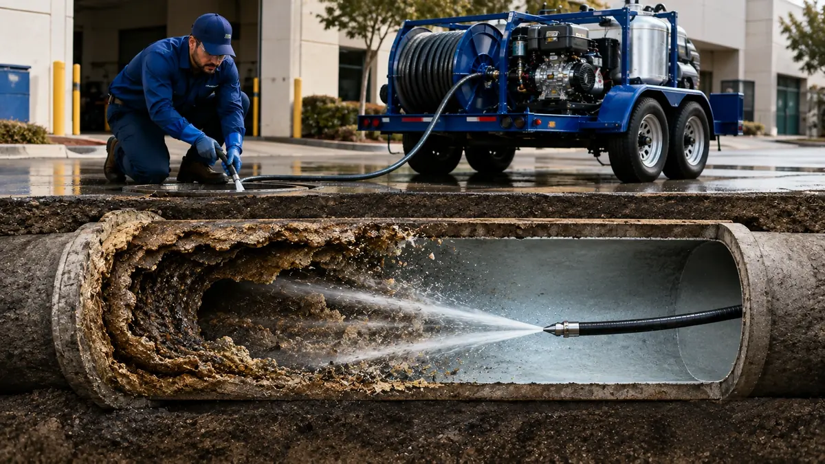 Sewer Pipe Descaling in Dulzura